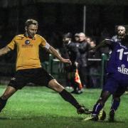 Unable to keep a clean sheet - East Thurrock United captain Ryan Scott Picture: JACQUES FEENEY