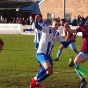 Proud to have made history - Harry Gibbs grabbed Aveley's winner Picture: AVELEY FC TV