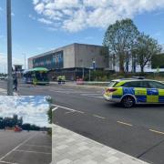The police cordon and the air ambulance