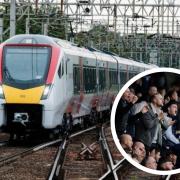 Intimidating Fans - a Dad was subject to intimidation from a gang of Southend United fans on a train, the fans in the image are from a game, and not the ones in question