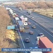 Two lanes closed on M25 following crash