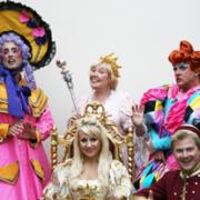 The cast of Cinderella at Grays Thameside Theatre.