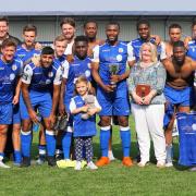 Winners - Grays Athletic retained the Stan Veness Trophy by beating Tilbury Picture: PETER JACKSON