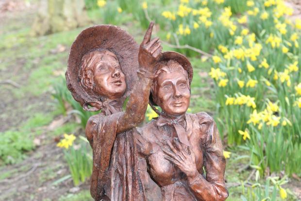 A miniature of the proposed statue of sisters Jane and Ann Taylor – in 1806, in Colchester, Jane wrote the children’s poem known today as “Twinkle, Twinkle Little Star”. Picture Seana Hughes