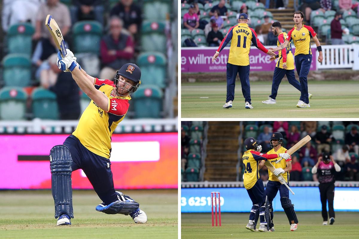 Winners - Jimmy Neesham’s explosive 53 ensured Essex Eagles started their Vitality Blast campaign with a three-wicket win over Somerset Pictures: GAVIN ELLIS