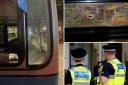 'Despicable' yobs fire plastic bullets at THREE buses  as driver narrowly avoids injury