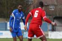 Brace - Kieran Bishop found the back of the net twice to seal victory for Grays Athletic