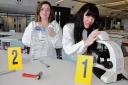 Women in science – Rebecca Wells, 18, and Donna Boulden, 33, on the South Essex College forensics degree course
