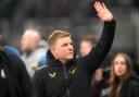 Head coach Eddie Howe enjoyed the perfect end to a difficult week as Newcastle beat Manchester United 1-0 (Owen Humphreys/PA)