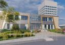 A CGI of the new-look entrance for Basildon Hospital