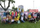 Action - the protesters on the day
