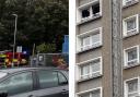 'Glass blown from tower block windows' after fire in seventh floor home