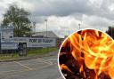 Fire in recycling plant at port 'caused by rubbish which caught alight'