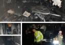 Blaze - The damage to the home - all pics from Essex Fire Service