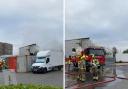 Fire crews on the scene