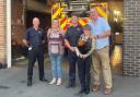 Life saver - (left to right) CFO Rick Hylton, Alison Jones, Paul Dibble, Amy Jones and Mike Jones