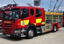 Firefighters tackled a smoke logged flat in Purfleet