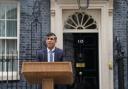 Prime Minister Rishi Sunak issues a statement outside 10 Downing Street, London, after calling a General Election for July 4