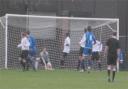 PIVOTAL MOMENT: Andy Hall has an easy task getting down to save Ryan Doyle's header just before half time.