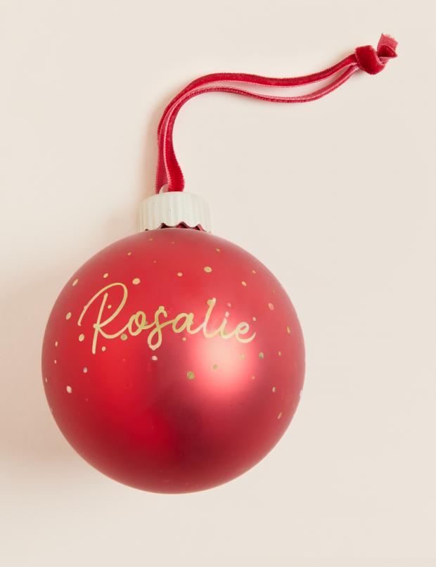 Thurrock Gazette: Personalised light up bauble. Credit: M&S