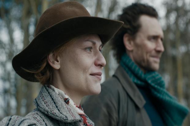 Claire Danes as Cora and Tom Hiddleston as Will. Picture: PA Photo/ Apple TV+