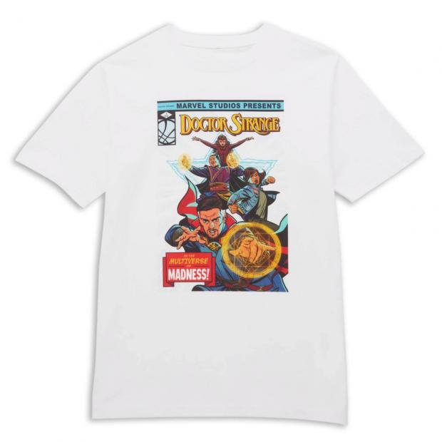 Thurrock Gazette: Marvel Dr Strange Star Comic Oversized Heavyweight T-Shirt (Zavvi)