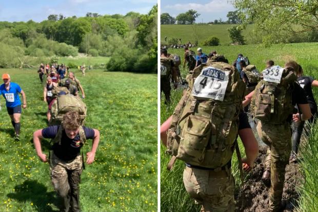 Pictures: Hundreds complete gruelling paratroopers obstacle race