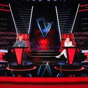 In the hotseat - Anne-Marie made her debut as a coach on The Voice UK at the weekend, joining fellow Essex star Olly Murs, Sir Tom Jones and will.i.am on the panel Picture: ITV