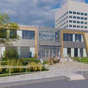 A CGI of the new-look entrance for Basildon Hospital