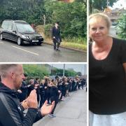 A huge procession was held to remember Angela Allix, a  support assistant at Ortu Gable Hall School who has sadly died
