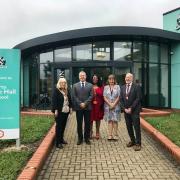 The Mayor was first taken on an extensive tour of Ortu Gable Hall School