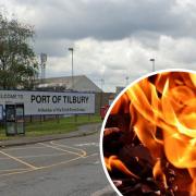 Fire in recycling plant at port 'caused by rubbish which caught alight'