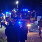 When firefighters arrived at 2.24am they found the first floor of the two storey house was 50 per cent alight. Picture: Essex Fire and Rescue Service