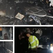 Blaze - The damage to the home - all pics from Essex Fire Service