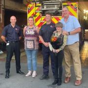 Life saver - (left to right) CFO Rick Hylton, Alison Jones, Paul Dibble, Amy Jones and Mike Jones