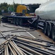 Person suffers 'life-changing injuries' as two rescued after M25 lorries crash