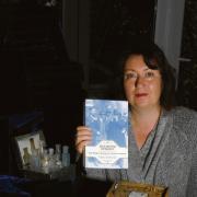 Author and sculptor - Rachel Lichtenstein with a copy of her new book