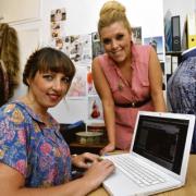 Rags to riches – Natalie Gibson, left, and Hannah Mumford have launched an online business