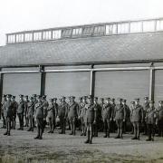 Territorial soldiers on inspection