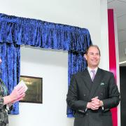 Angela O'Donoghue, Principal of South Essex College and HRH the Earl of Wessex