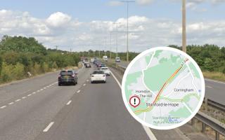 Part of major south Essex road CLOSED with long delays after breakdown