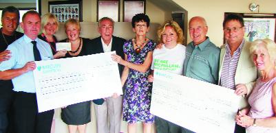 CHEQUE IN TIME: Event organisers, Langdon Hills staff and cheque recipients.